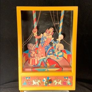 Vintage Retro Creepy Clown Music Box